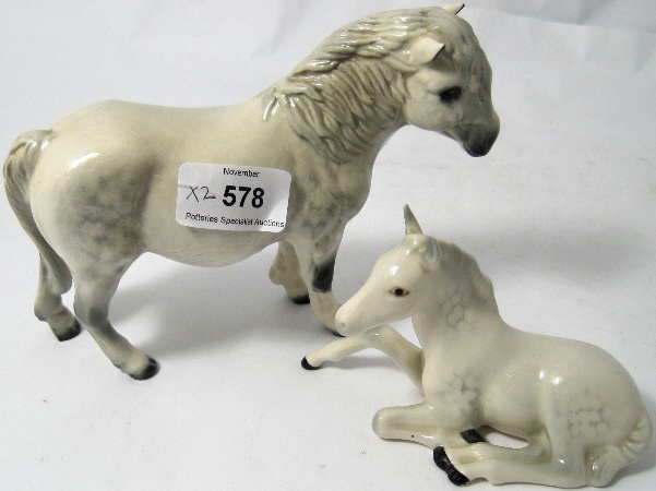 Beswick Grey Shetland Pony H185 and