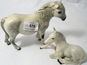 Beswick Grey Shetland Pony H18