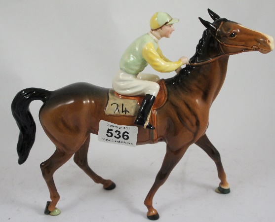 Beswick Jockey on Walking Horse