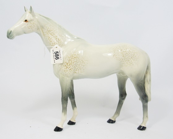 Beswick Large Grey Race Horse 1564