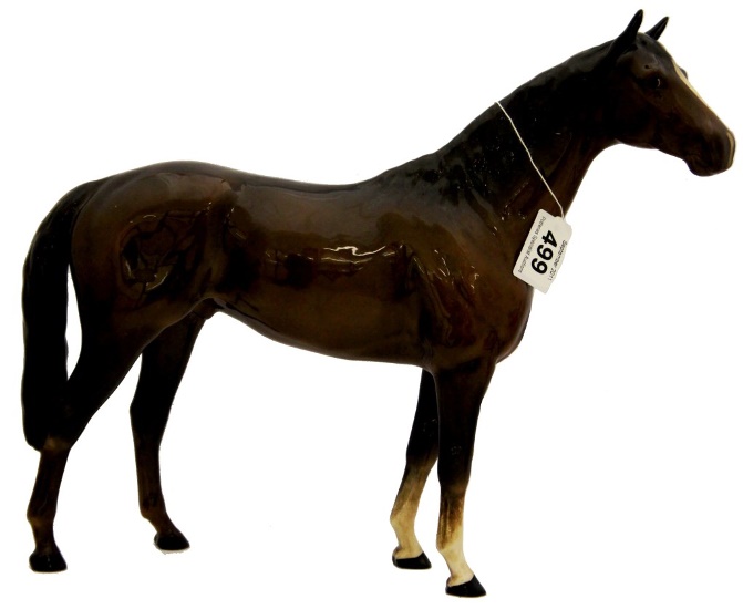 Beswick Large Hunter in Brown Gloss