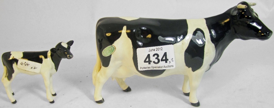 Beswick Model of a Fresian Cow 1362