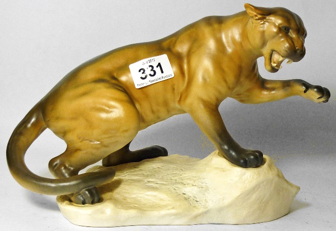 Beswick Model of a Puma on Rock