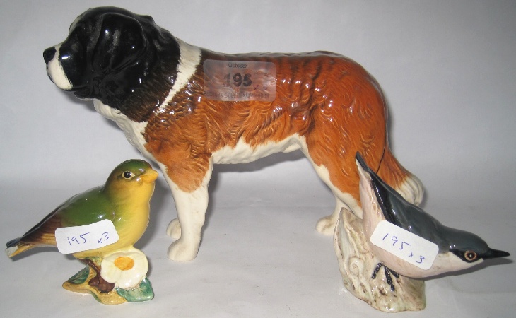 Beswick Model of St Bernard Dog