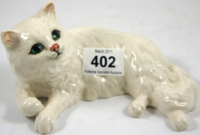 Beswick Persian Cat Lying Model