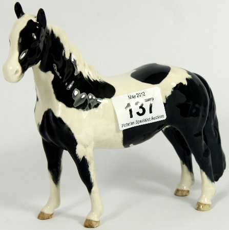 Beswick Pinto Black and White 1373