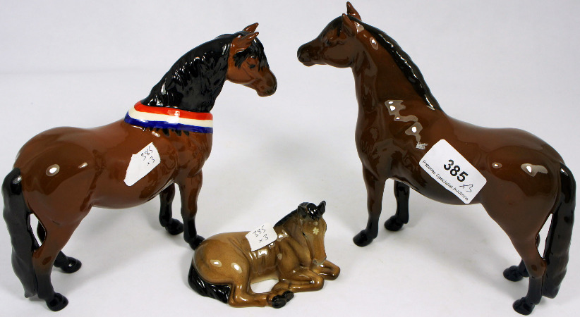 Beswick ponys The Dartmoor Family