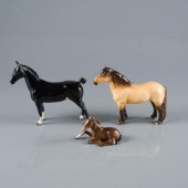BESWICK PORCELAIN HORSESThree