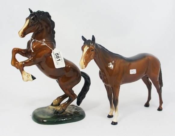 Beswick Rearing Welsh Cob on Base