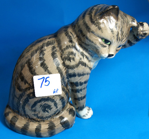 Beswick Seated Cat Scratching Ear