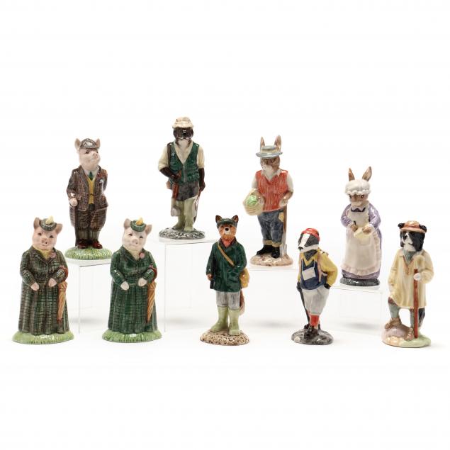 BESWICK, SET OF NINE FIGURINES FROM