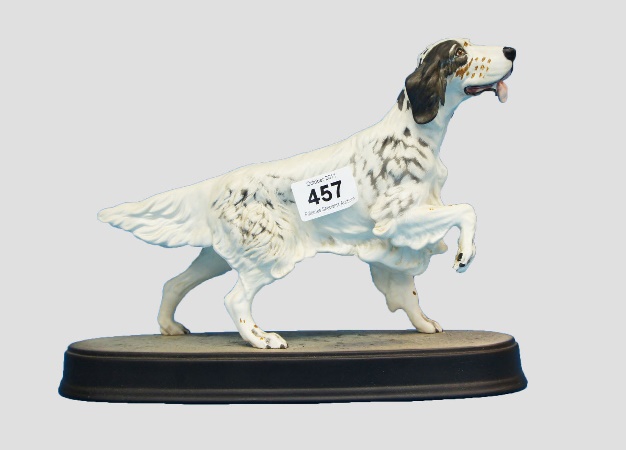 Beswick Setter on Ceramic Base Matt