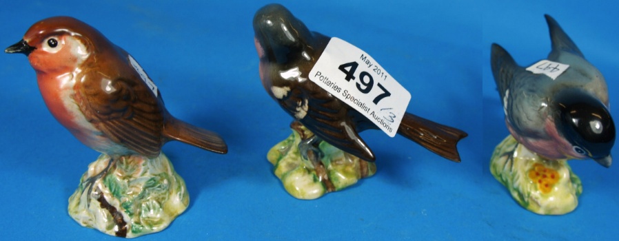 Beswick small birds Bullfinch