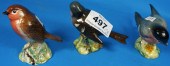 Beswick small birds Bullfinch
