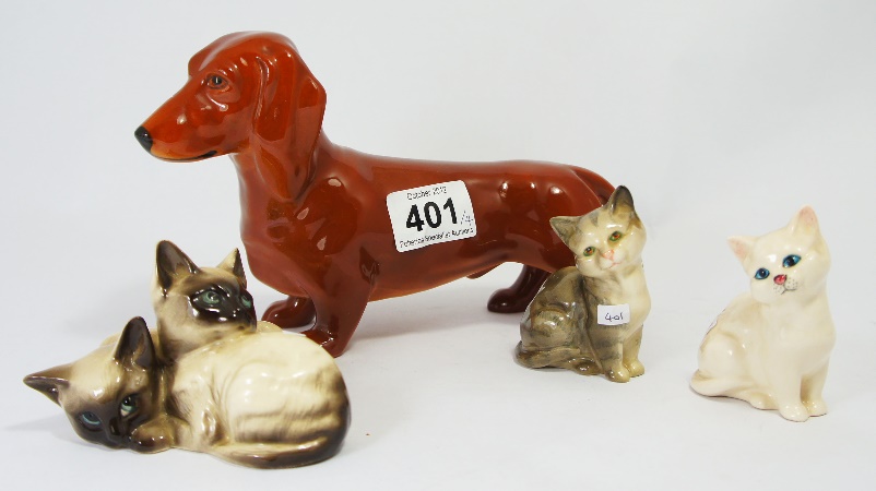 Beswick Tan Dachshund 361 Pair