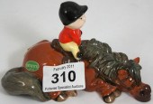Beswick Thelwell Girl On Brown