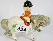 Beswick Thelwell Girl on Grey