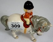 Beswick Thelwell Girl On Grey