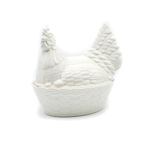 BESWICK VINTAGE LIDDED CHICKEN ON