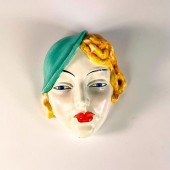 BESWICK WARE WALL MASK, GIRL W