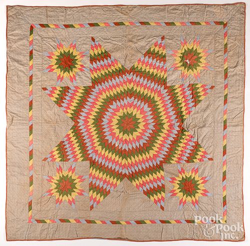 BETHLEHEM STAR QUILT, LATE 19TH