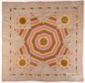 BETHLEHEM STAR QUILT, LATE 19T