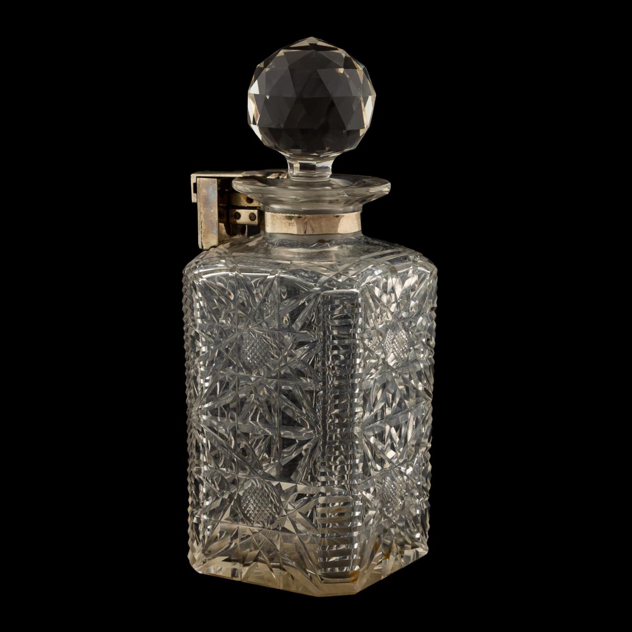 BETJEMANN CUT CRYSTAL DECANTER WITH