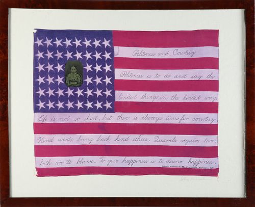 BETSY NIMOCK FRAMED FLAG SERIES