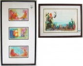 BETSY ZILL FOUR WATERCOLORS ON