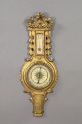Bettaly Carved Giltwood Barome
