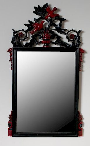 BEVELED MIRROR W/ CARVED