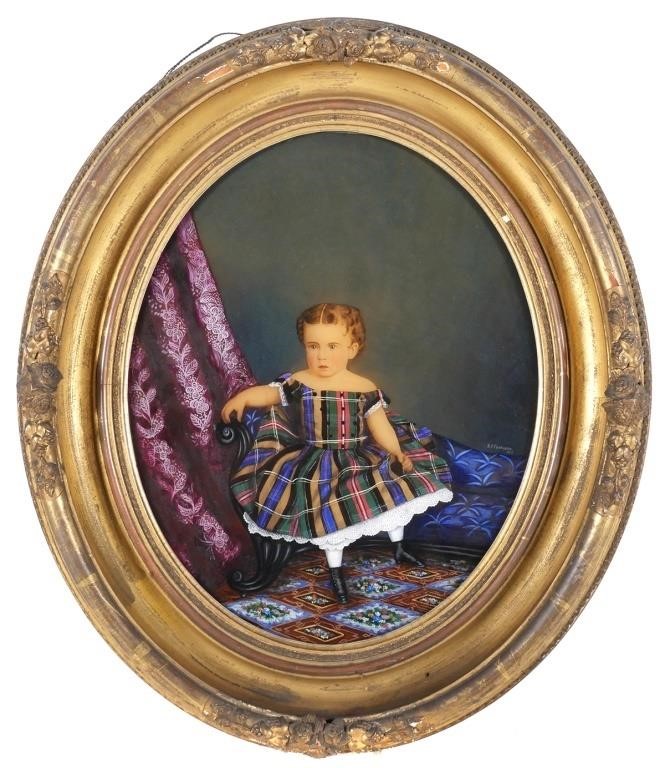 B.F. FERGUSON REVERSE PAINTED