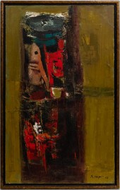 BHIMAL DASGUPTA, OIL ON CANVAS