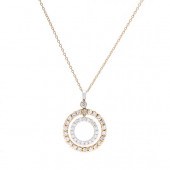 BI-COLOR GOLD AND DIAMOND CIRC