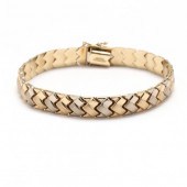 BI-COLOR GOLD BRACELET, AURAFI