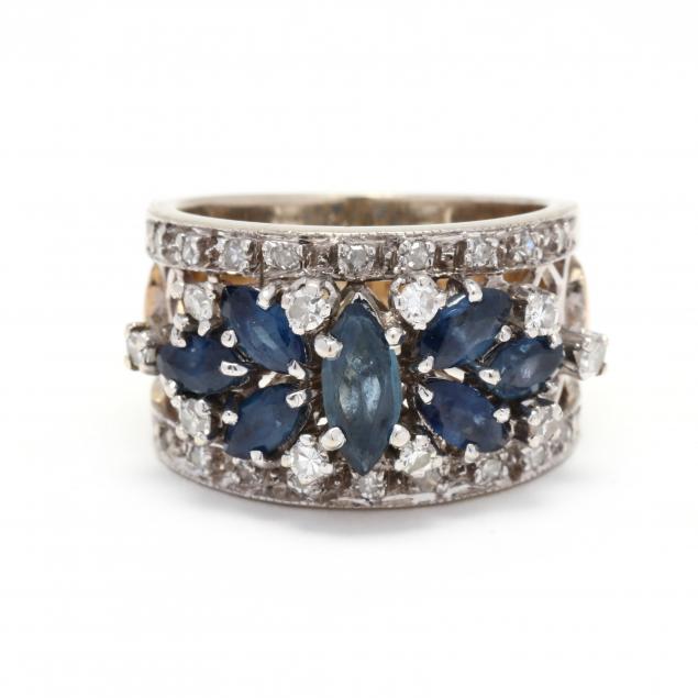 BI-COLOR GOLD, DIAMOND, AND GEM-SET