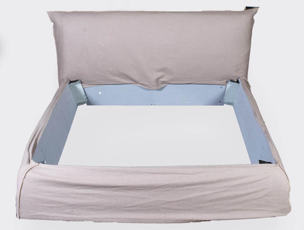 BIANCA BED FRAME LIGHT BROWN COVERS