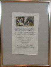 Bickham engraving on sheet mus