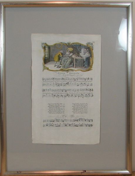 Bickham engraving on sheet music