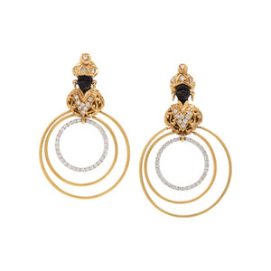 BICOLOR GOLD AND DIAMOND BLACKAMOOR
