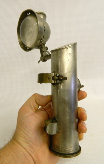 Bicycle carbide lamp rare frame