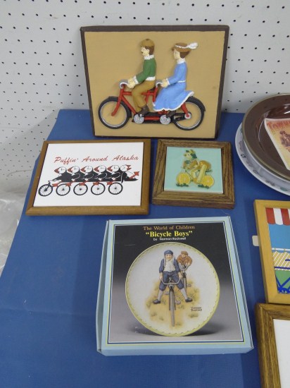 Bicycle collectible lot of dishes