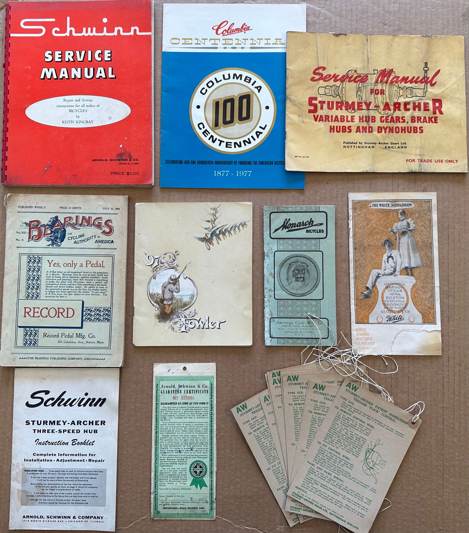 BICYCLE LOT - THREE EARLY CATOALGS,