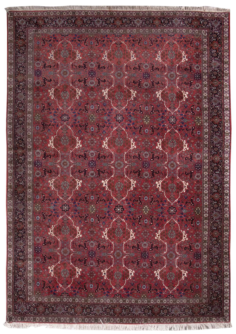 BIDJAR DESIGN RUG: 6'8" X 9'7" LATE
