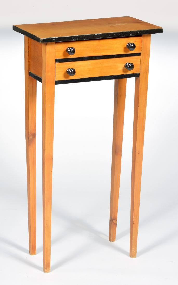 BIEDERMEIER 2 DRAWER SIDE TABLE,
