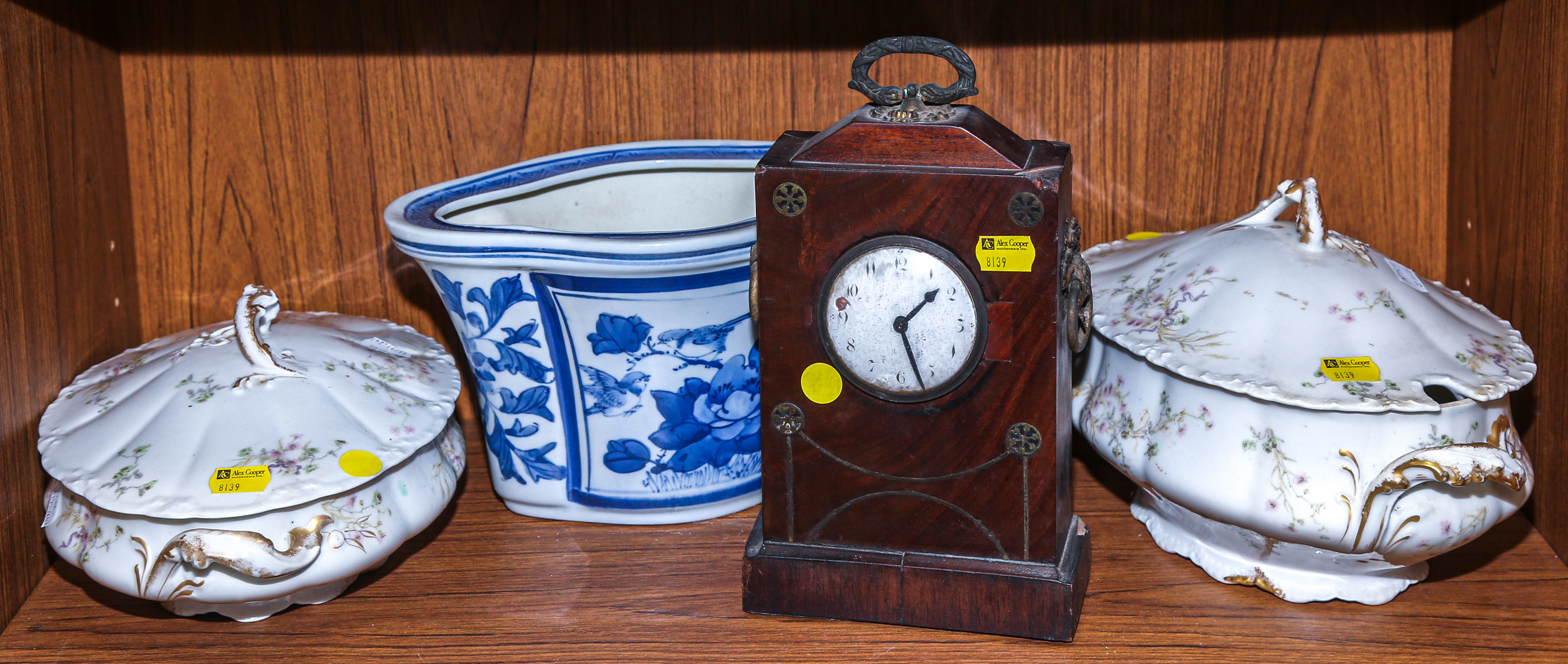 BIEDERMEIER BRACKET CLOCK & CHINA