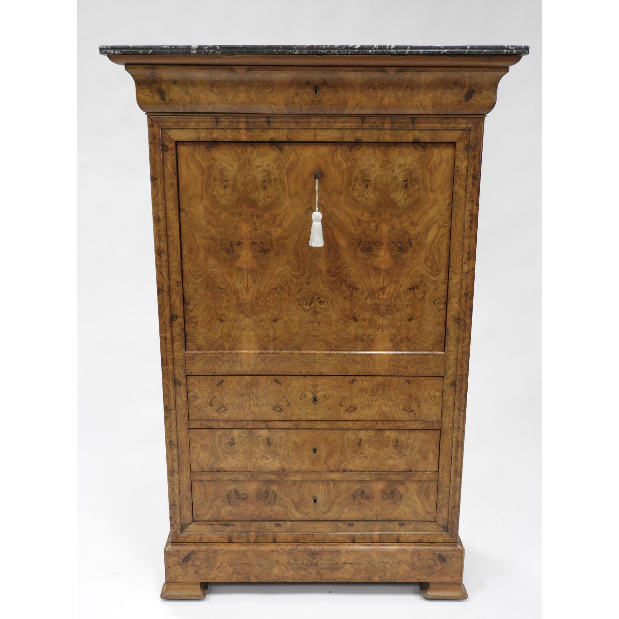 Biedermeier Burl Walnut