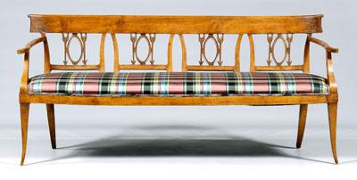 Biedermeier carved fruitwood