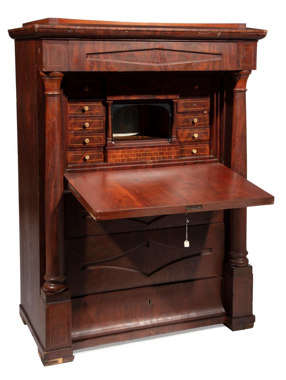 BIEDERMEIER CARVED MAHOGANY