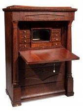 BIEDERMEIER CARVED MAHOGANY SE